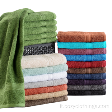 Set di asciugamani da bagno in cotone biologico personalizzato